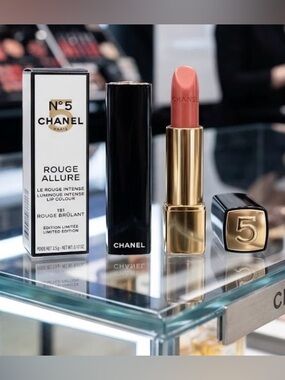 CHANEL LIPSTICK ROUGE ALLURE LIM EDITION N°5 HOLIDAY COLLECTION 191 ROUGE BRÛLAN